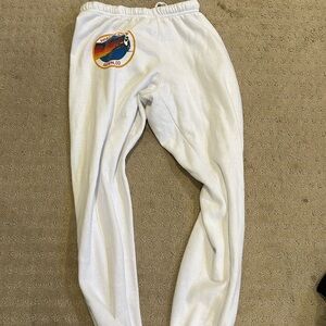 Aviator nation white aspen sweatpants